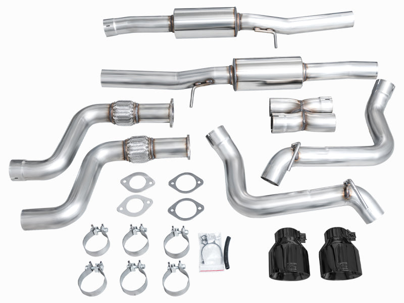 AWE Track Edition Catback Exhaust (Diamond Black Tips) - NISSAN Z (RZ34)