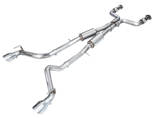 AWE Track Edition Catback Exhaust (Chrome Silver Tips) - NISSAN Z (RZ34)