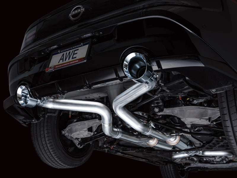 AWE Track Edition Catback Exhaust (Chrome Silver Tips) - NISSAN Z (RZ34)