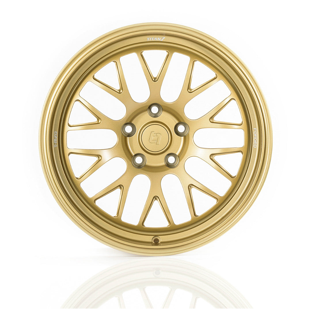 TITAN7 T-M20 FORGED MESH 20 SPOKE - 18" - Medalist Gold | GR SUPRA SPEC