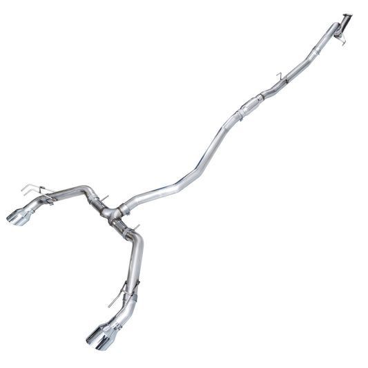 AWE Track Edition Catback Exhaust (Dual Chrome Silver Tips) - HONDA CIVIC Si (FE)