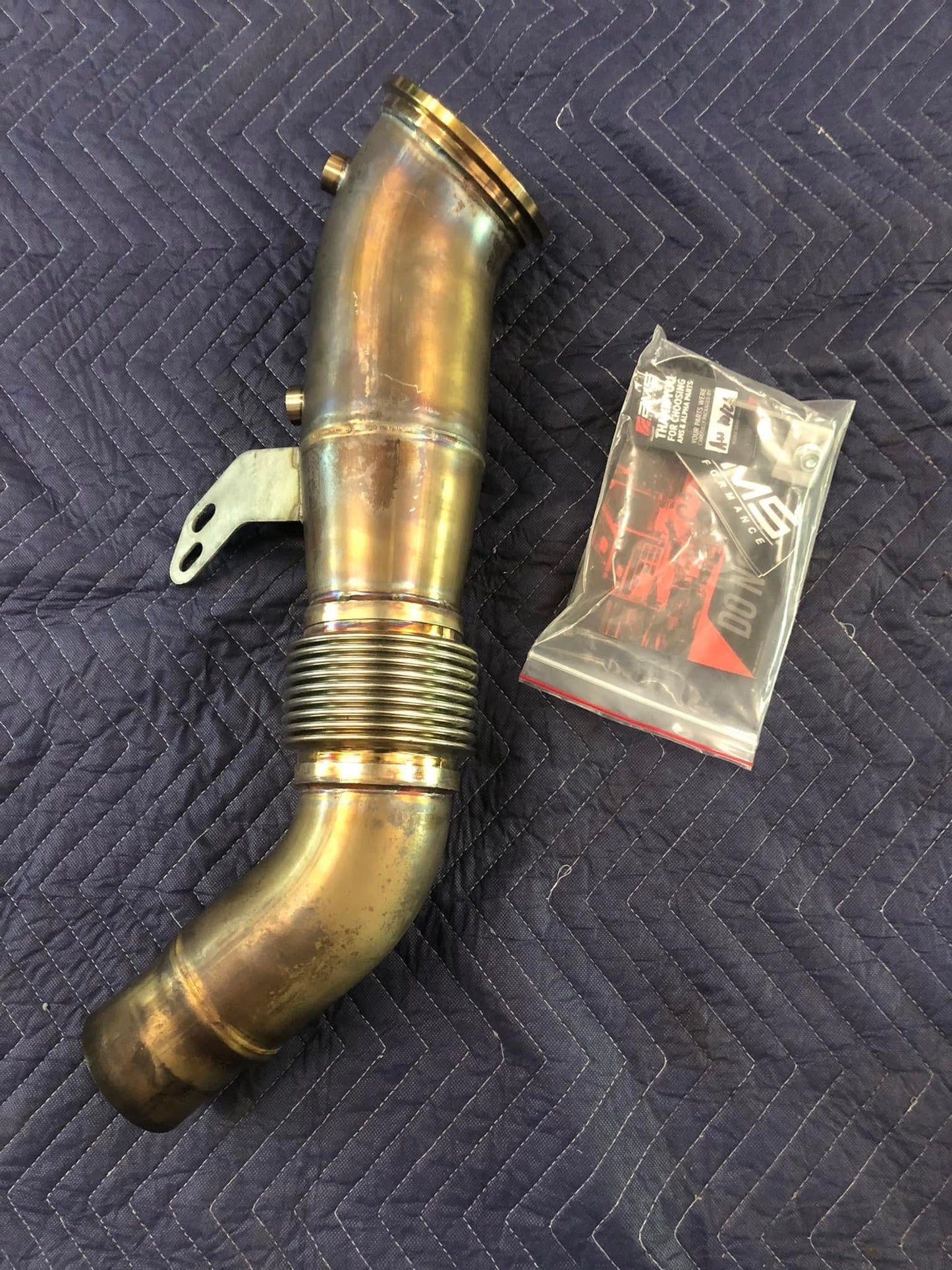 USED - AMS Performance Stainless Race Down Pipe | GR Supra