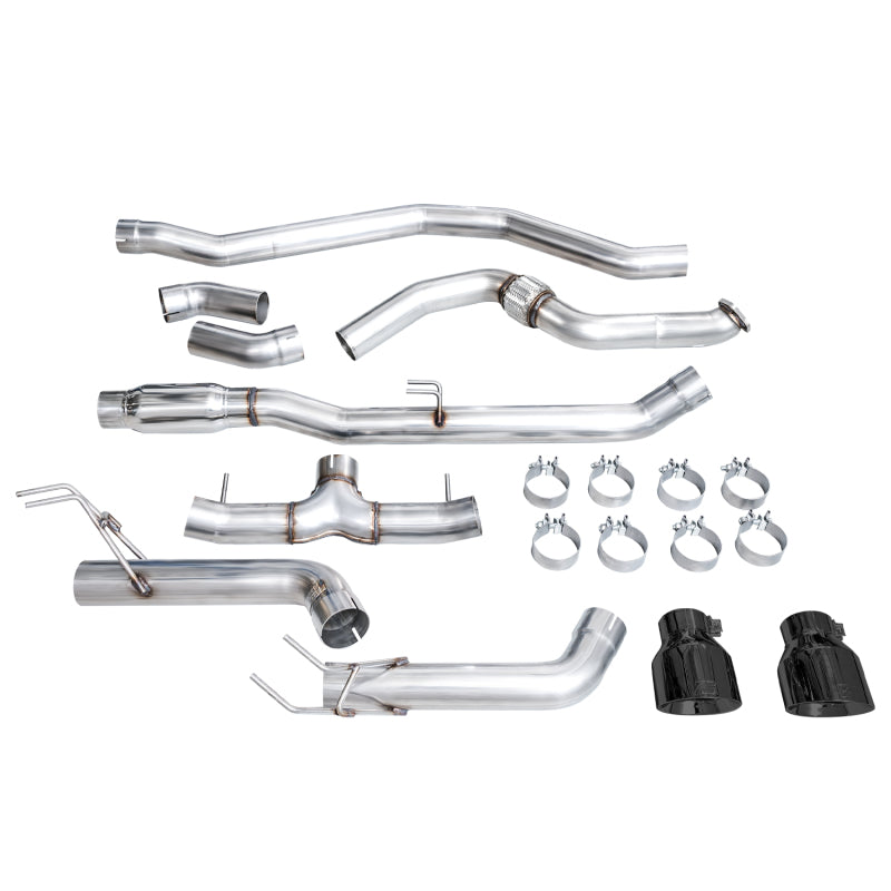 AWE Track Edition Catback Exhaust (Dual Diamond Black Tips) - HONDA CIVIC Si (FE)