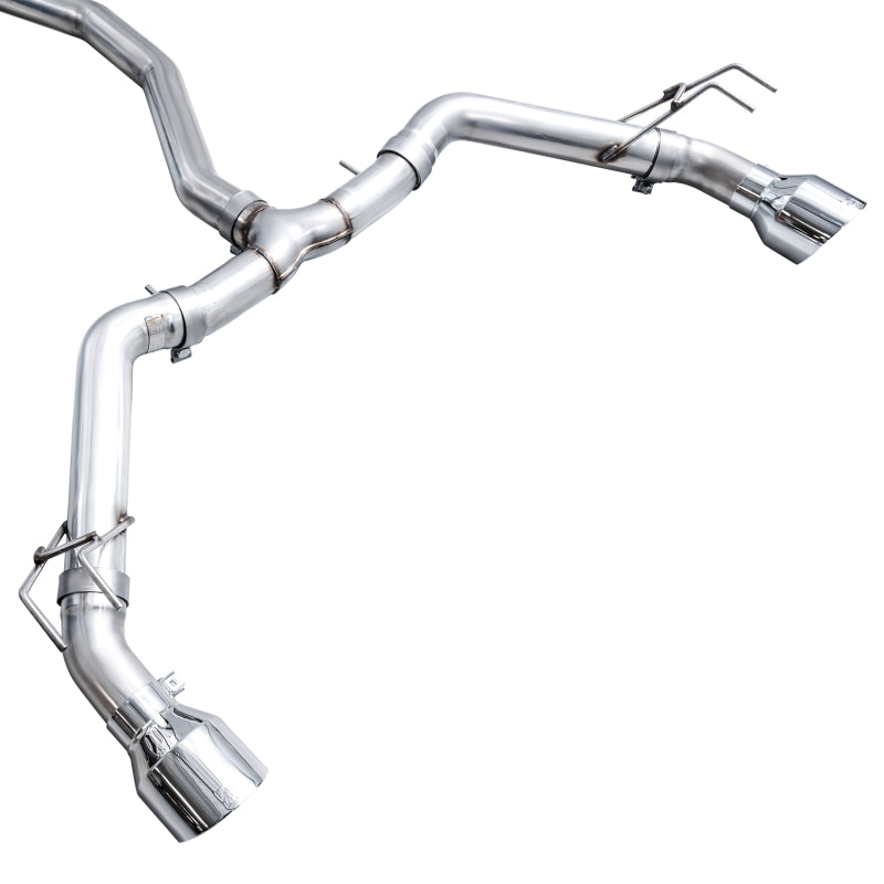 AWE Track Edition Catback Exhaust (Dual Chrome Silver Tips) - HONDA CIVIC Si (FE)