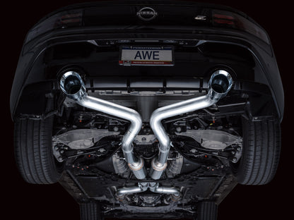 AWE Track Edition Catback Exhaust (Chrome Silver Tips) - NISSAN Z (RZ34)