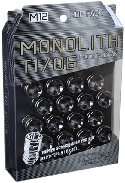 PROJECT KICS MONOLITH T1/06 - GLORIOUS BLACK - M12x1.5 LUG NUTS