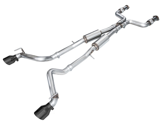 AWE Track Edition Catback Exhaust (Diamond Black Tips) - NISSAN Z (RZ34)