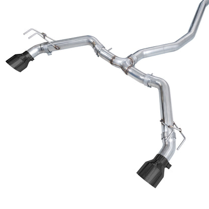 AWE Track Edition Catback Exhaust (Dual Diamond Black Tips) - HONDA CIVIC Si (FE)