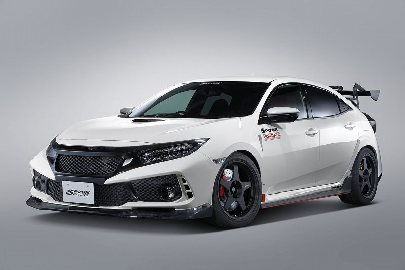 SPOON AERO FRONT FRP, CARBON LIP | HONDA CIVIC TYPE R (FK8)